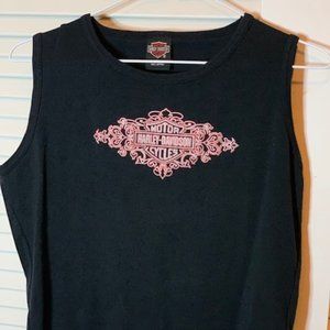 Ladies Large Harley Davidson Crop Tank